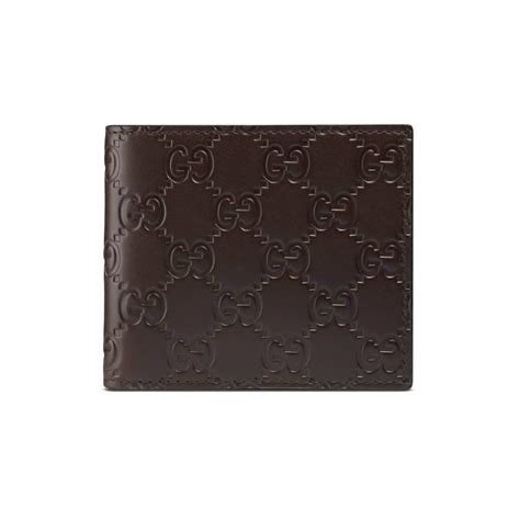 brown gucci signature wallet|checkered Gucci wallet.